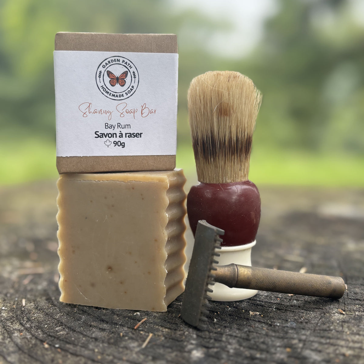 Shaving Soap Bar Lightly Scented Made with Beer & Clay