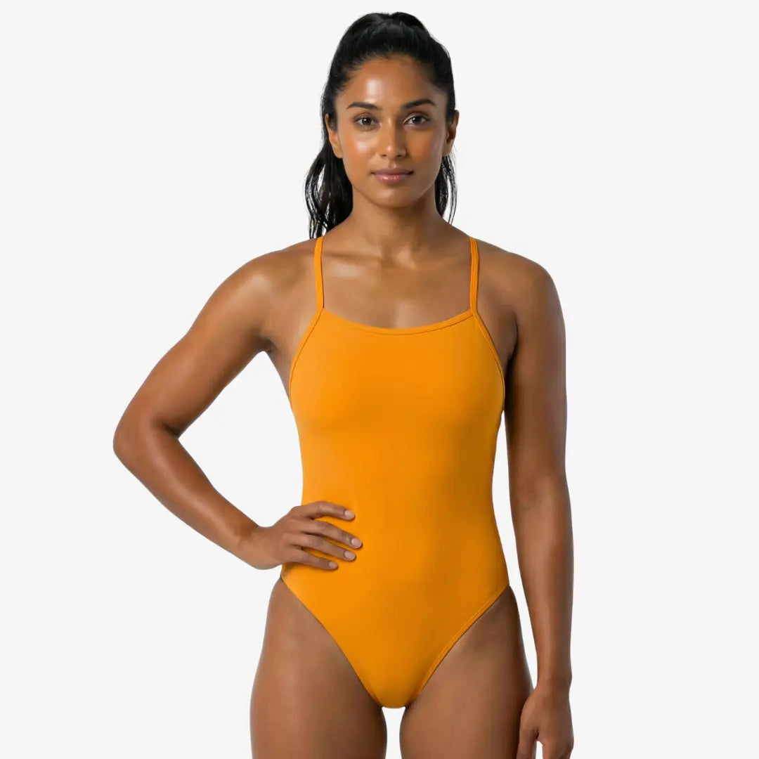 Sunset Open Back Performance Training Swimsuit by Norca