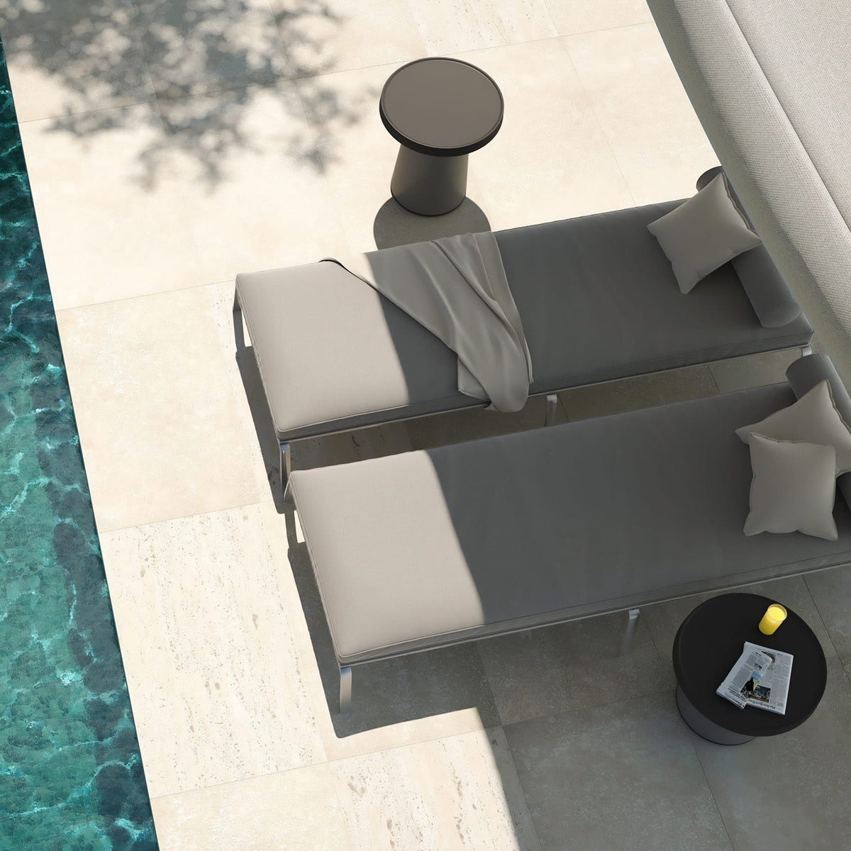 Thick Top Side Table<br> Indoor & Outdoor Use