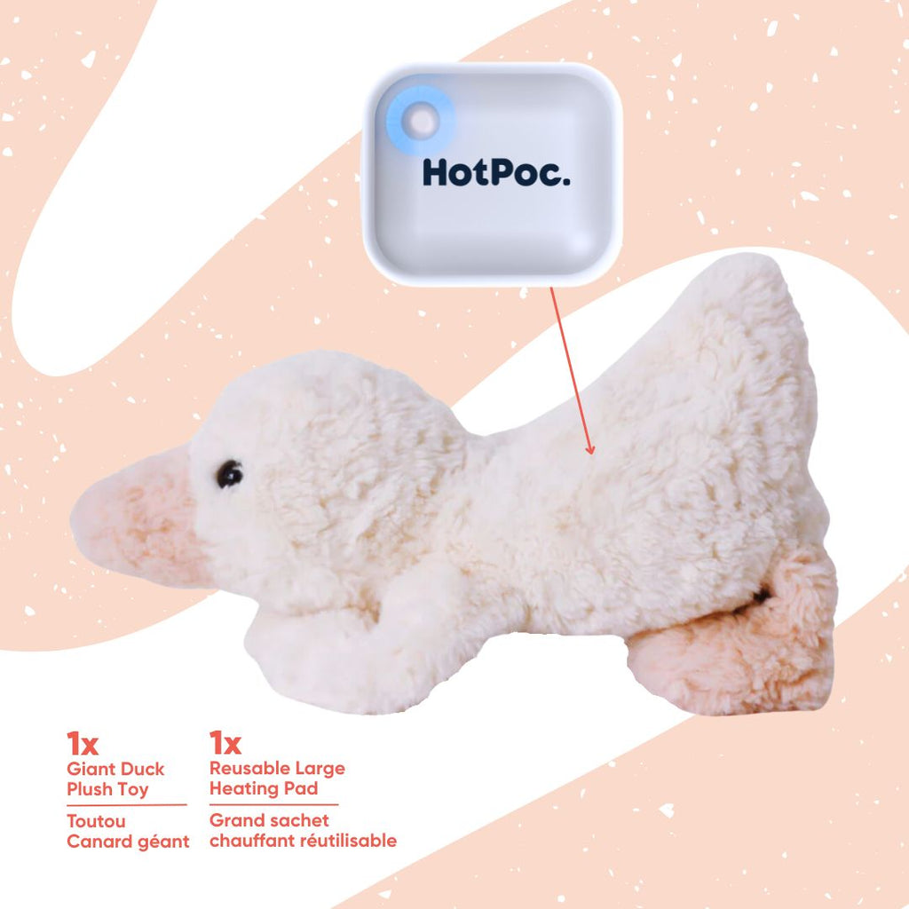 Heated Giant Duck Plush | HotPoc Thermy Buddy
