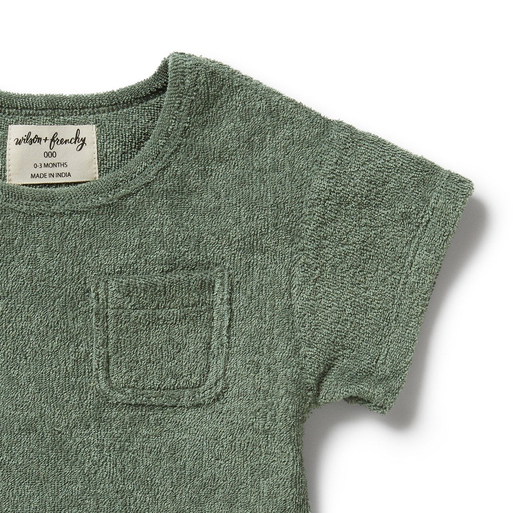 Moss Organic Terry Tee | Wilson + Frenchy