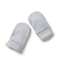 Organic Stripe Rib Mittens | Rain Drop | Wilson + Frenchy