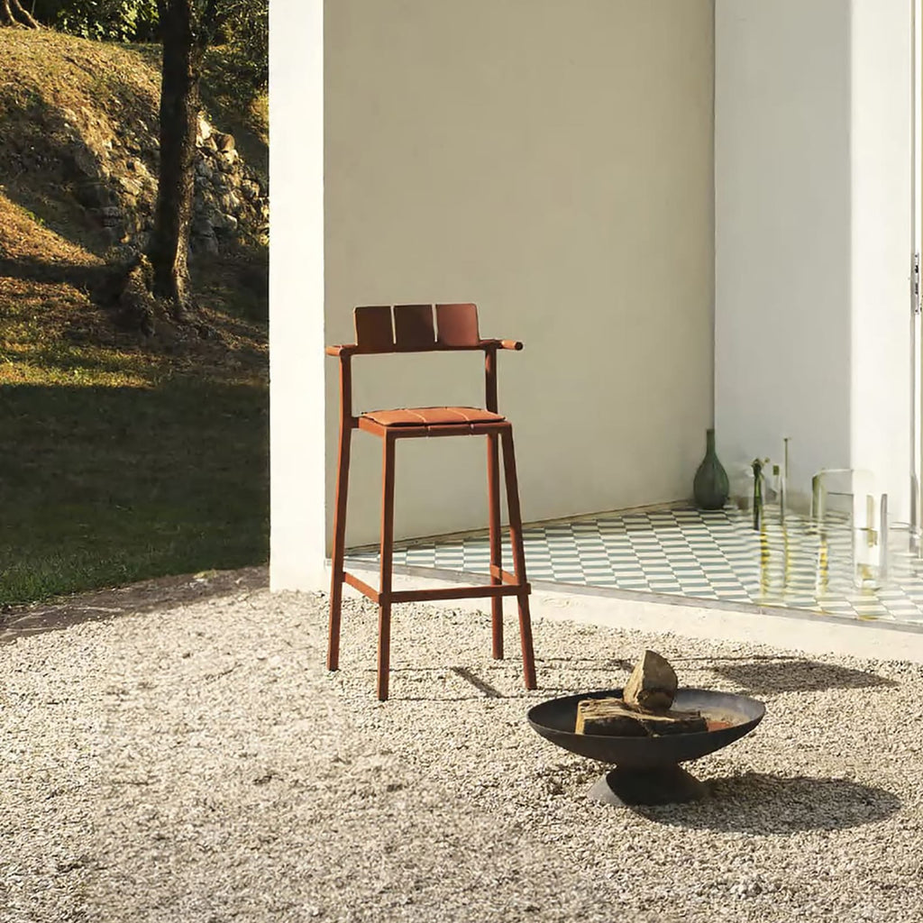 Yard Counter Stool with Arms<br> Indoor & Outdoor Use
