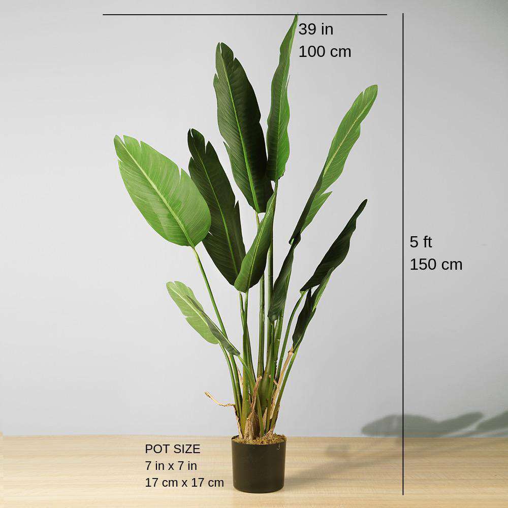 Zapo Artificial Bird Of Paradise Potted Plant (Multiple Sizes)