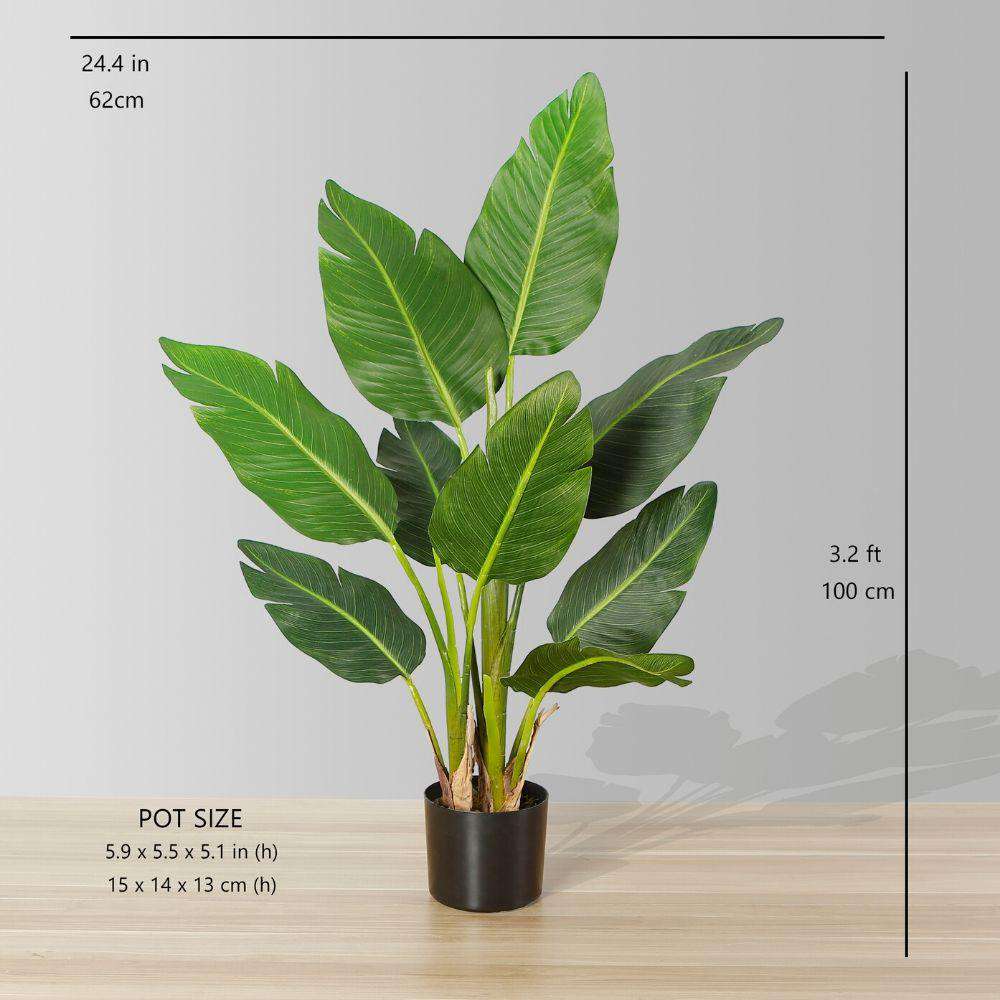 Zapo Artificial Bird Of Paradise Potted Plant (Multiple Sizes)