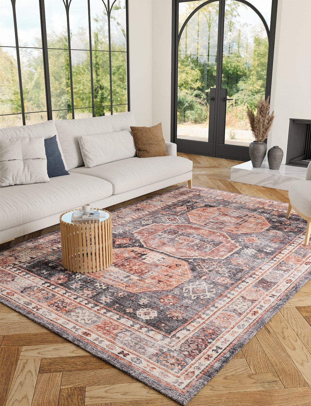 Zenda Rose Purple Rug