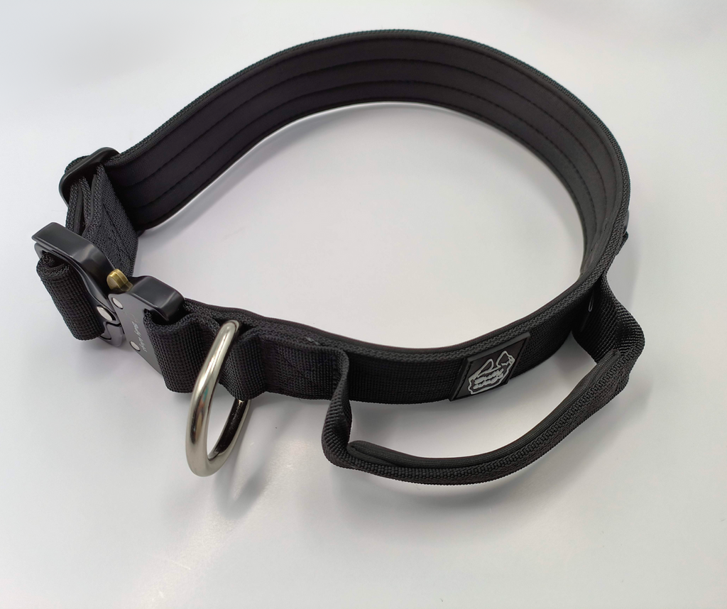1.5" Tactical Collar with Handle - Black