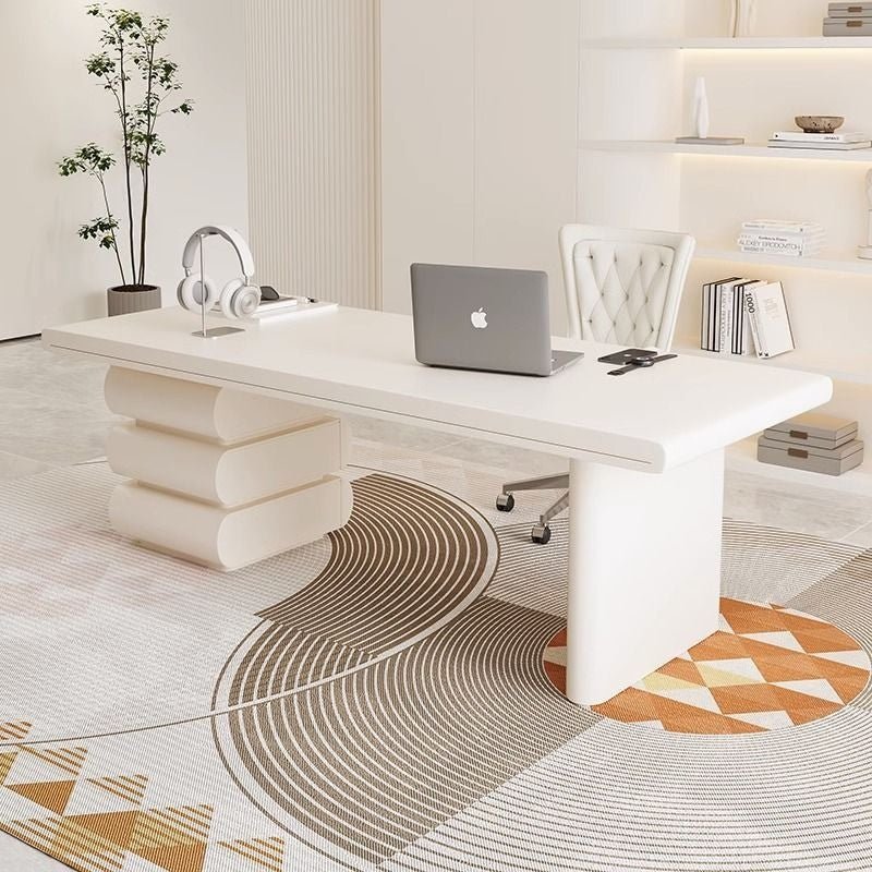 BLV09 Premium Cream White Office Desk