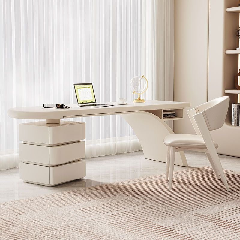 BLV09 Premium Cream White Office Desk