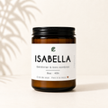 Bougie de soya ISABELLA genévrier et bois sombres