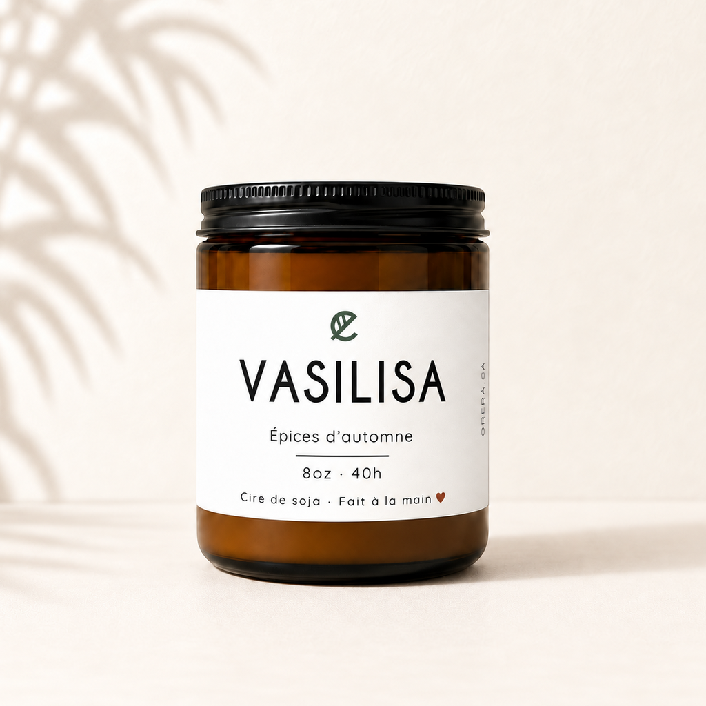 Bougie de soya VASILISA épices d'automne