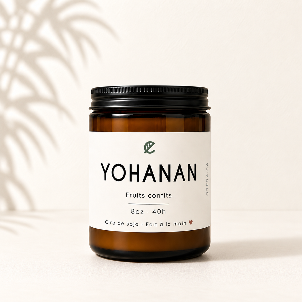Bougie de soya YOHANAN fruits confits