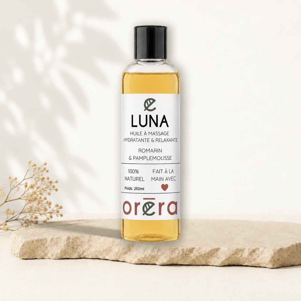 Huile à massage LUNA romarin et pamplemousse