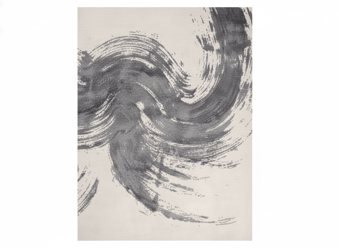 Calligraphy Brushstroke Modern Carpet