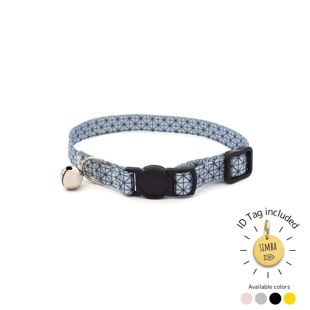 Cat Collar Breakaway - Minimalist Designs with ID Tag