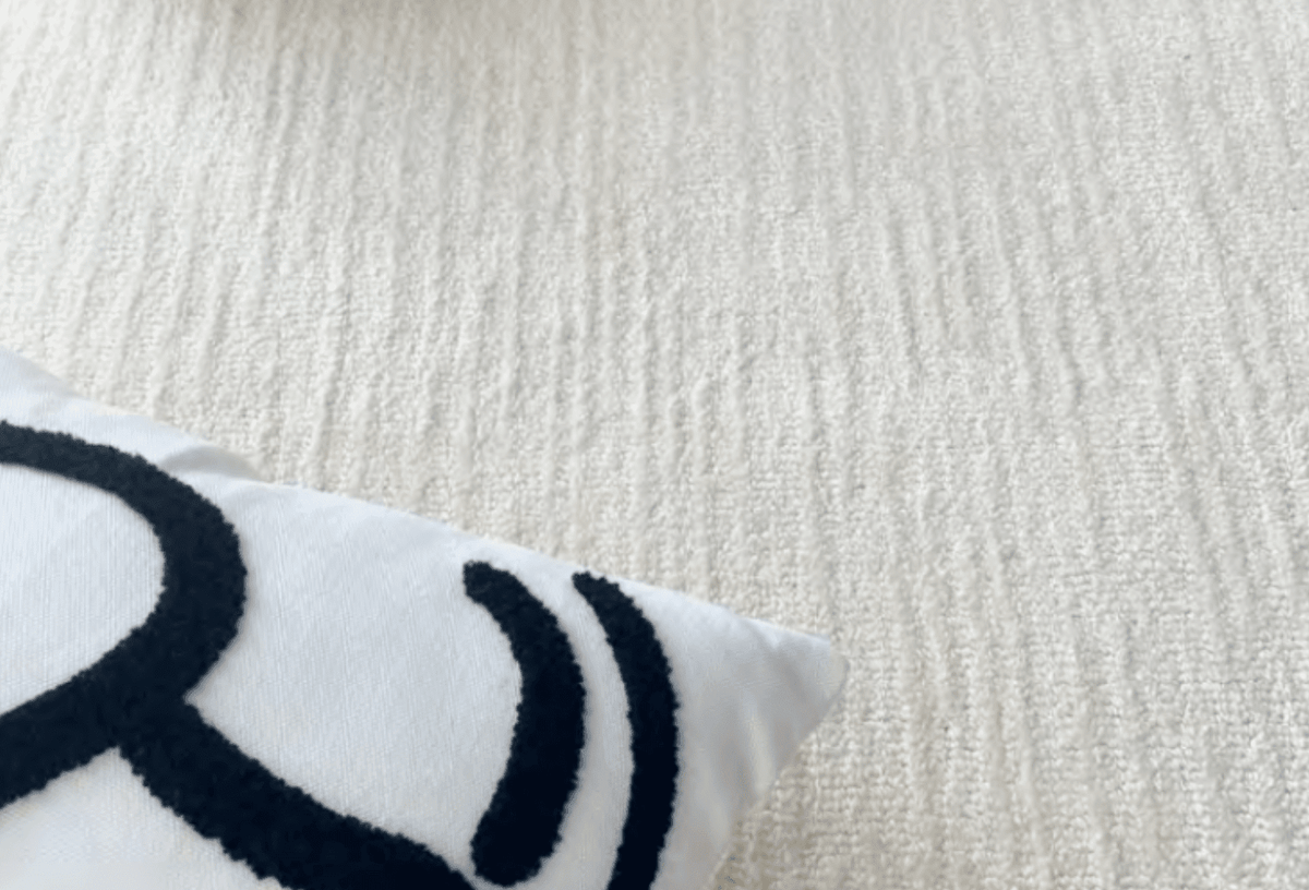 Cloud White Textured Diatom Silk Rug