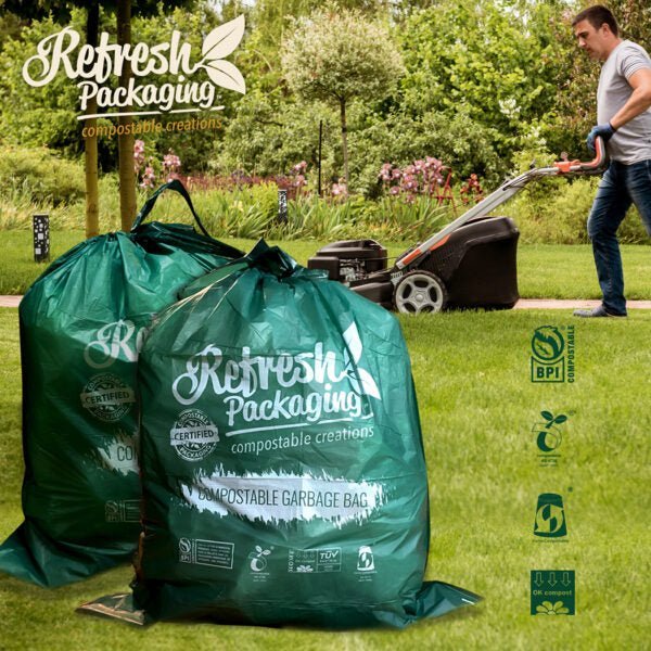 Compostable Drawstring Trash Bags