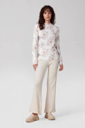 Crew Neck Floral Sweater