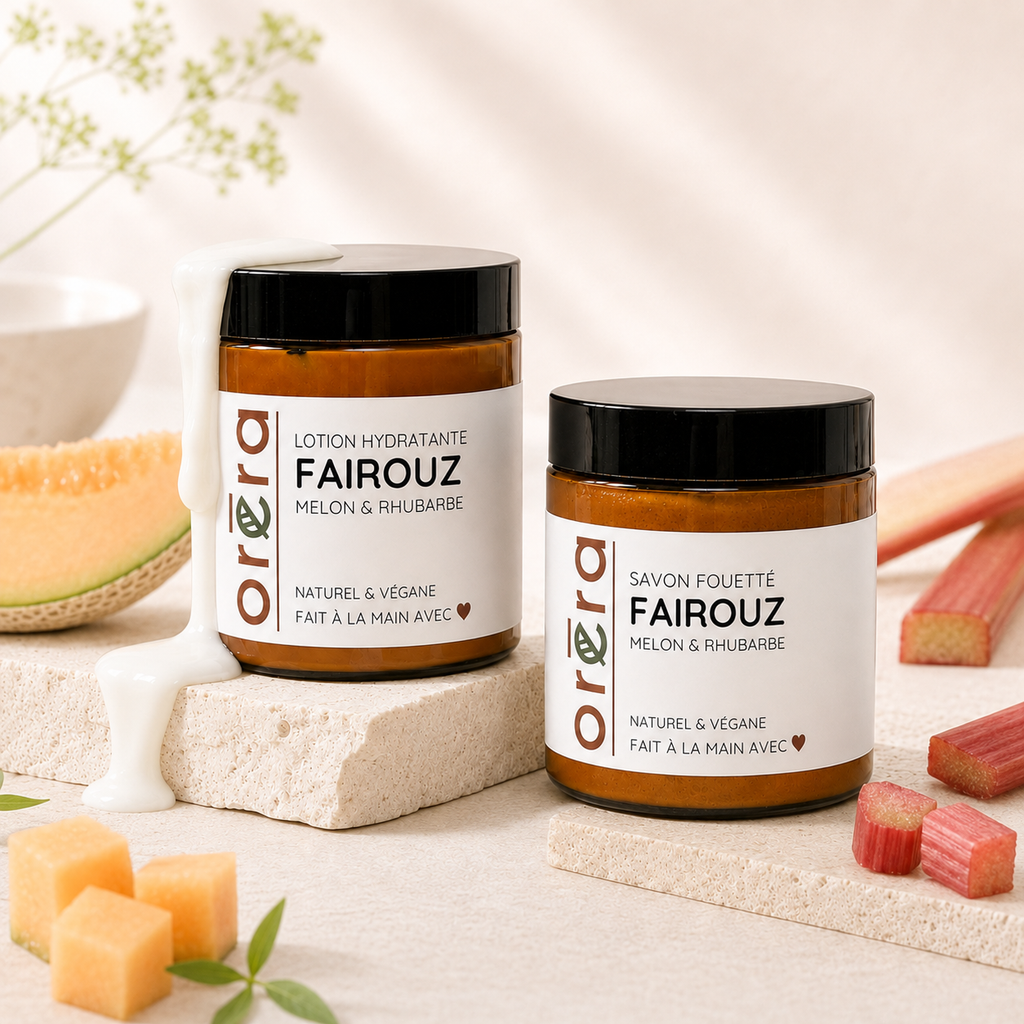 Lotion corporelle hydratante FAIROUZ melon & rhubarbe