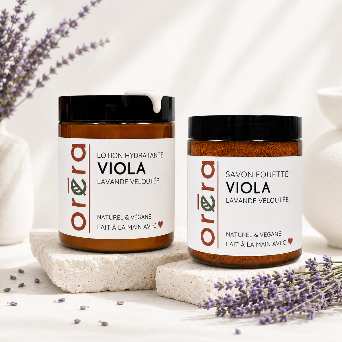 Savon fouetté VIOLA lavande veloutée
