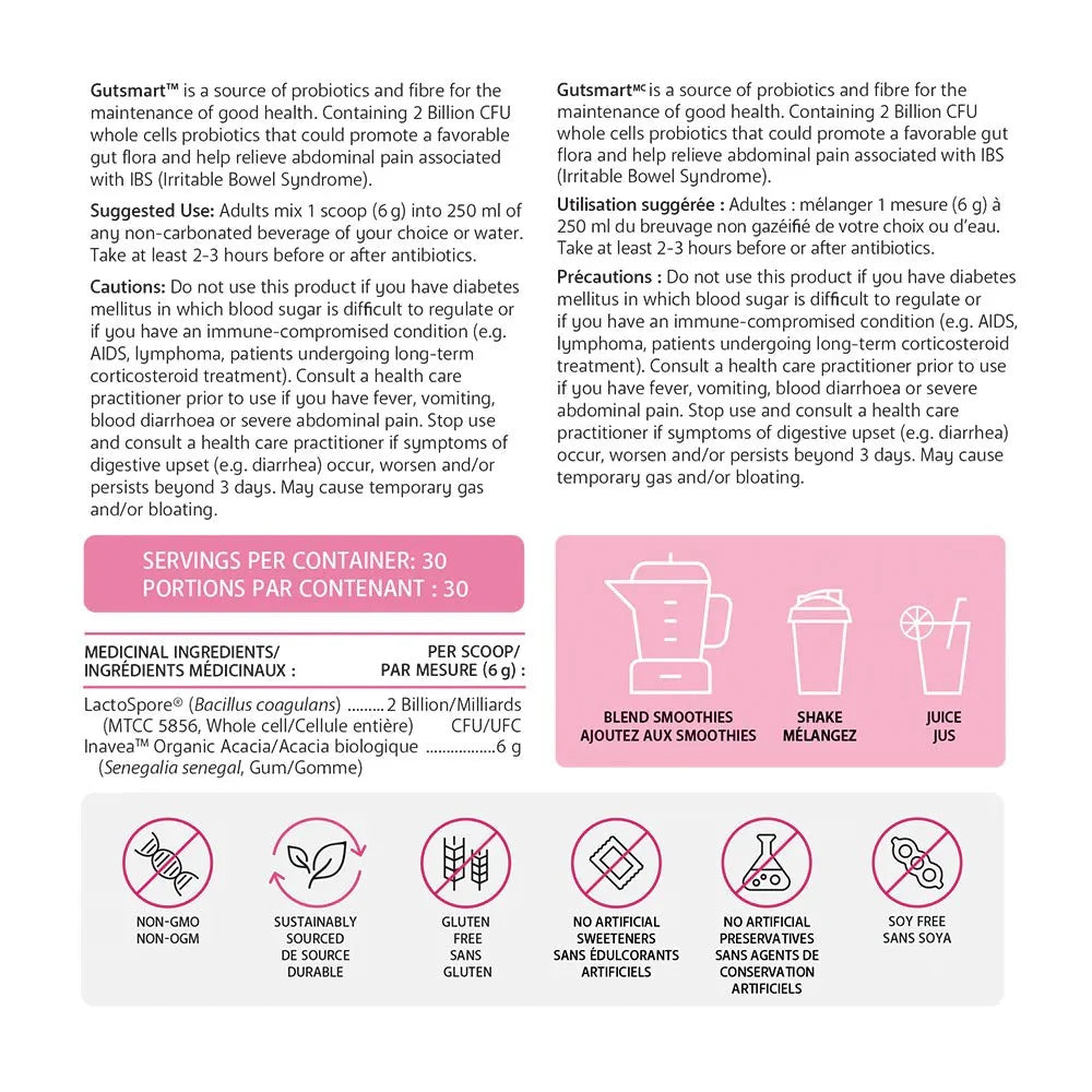 Fibre - GutSmart Prebiotic & Probiotic Formula