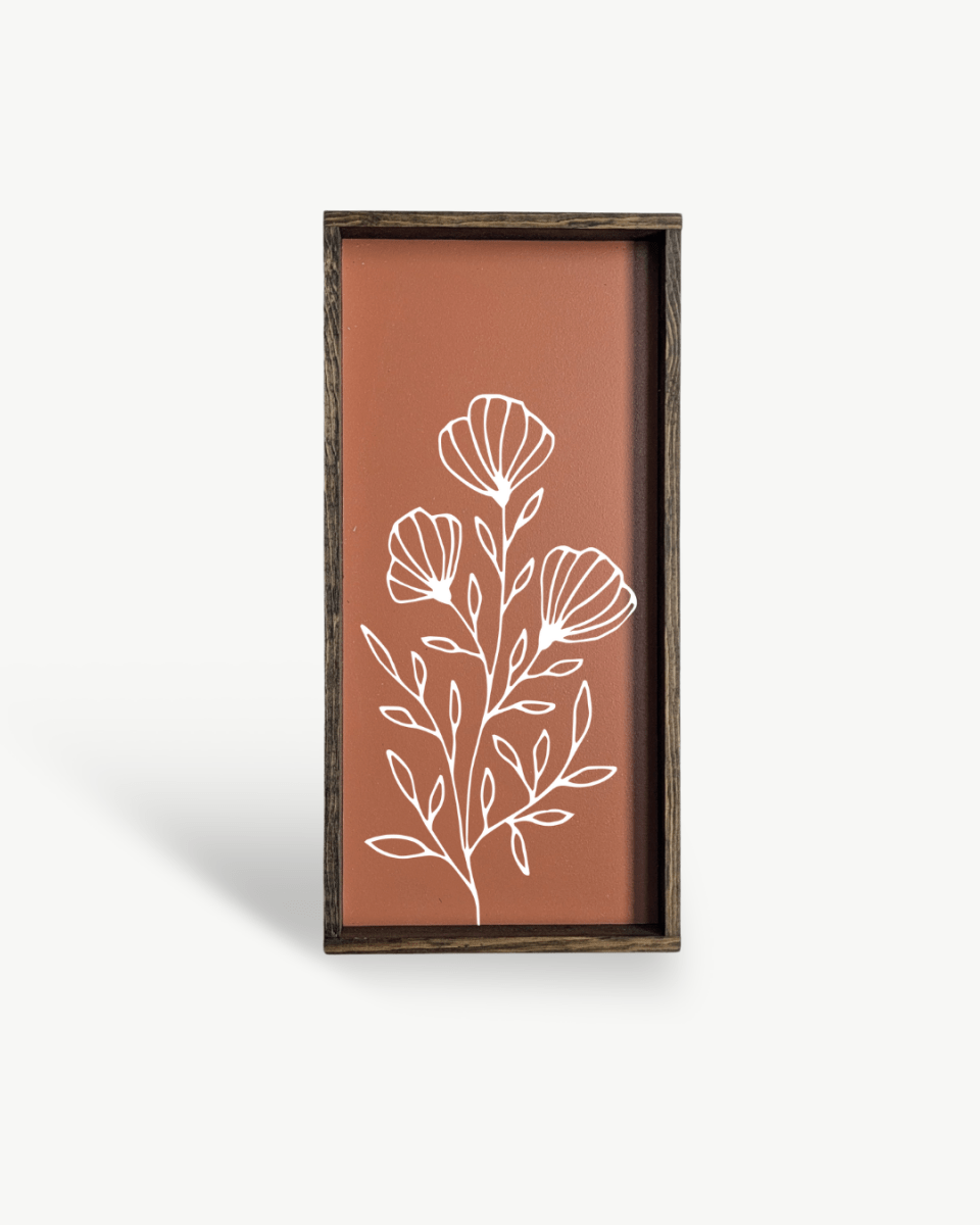 Flower Bouquet Wood Sign