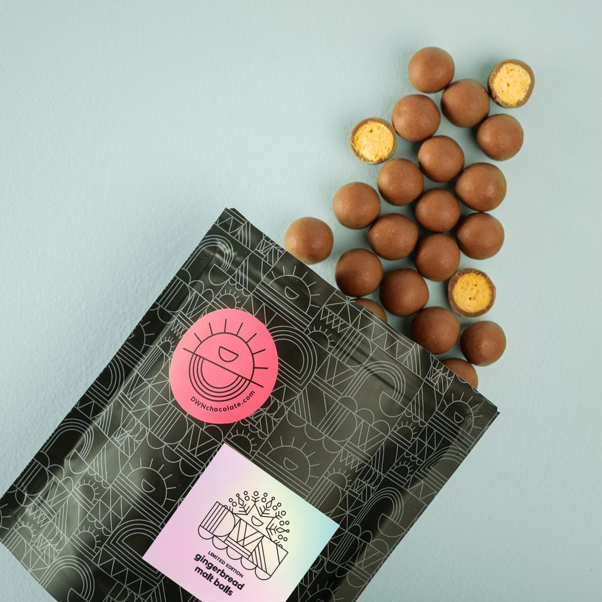 gingerbread malt balls