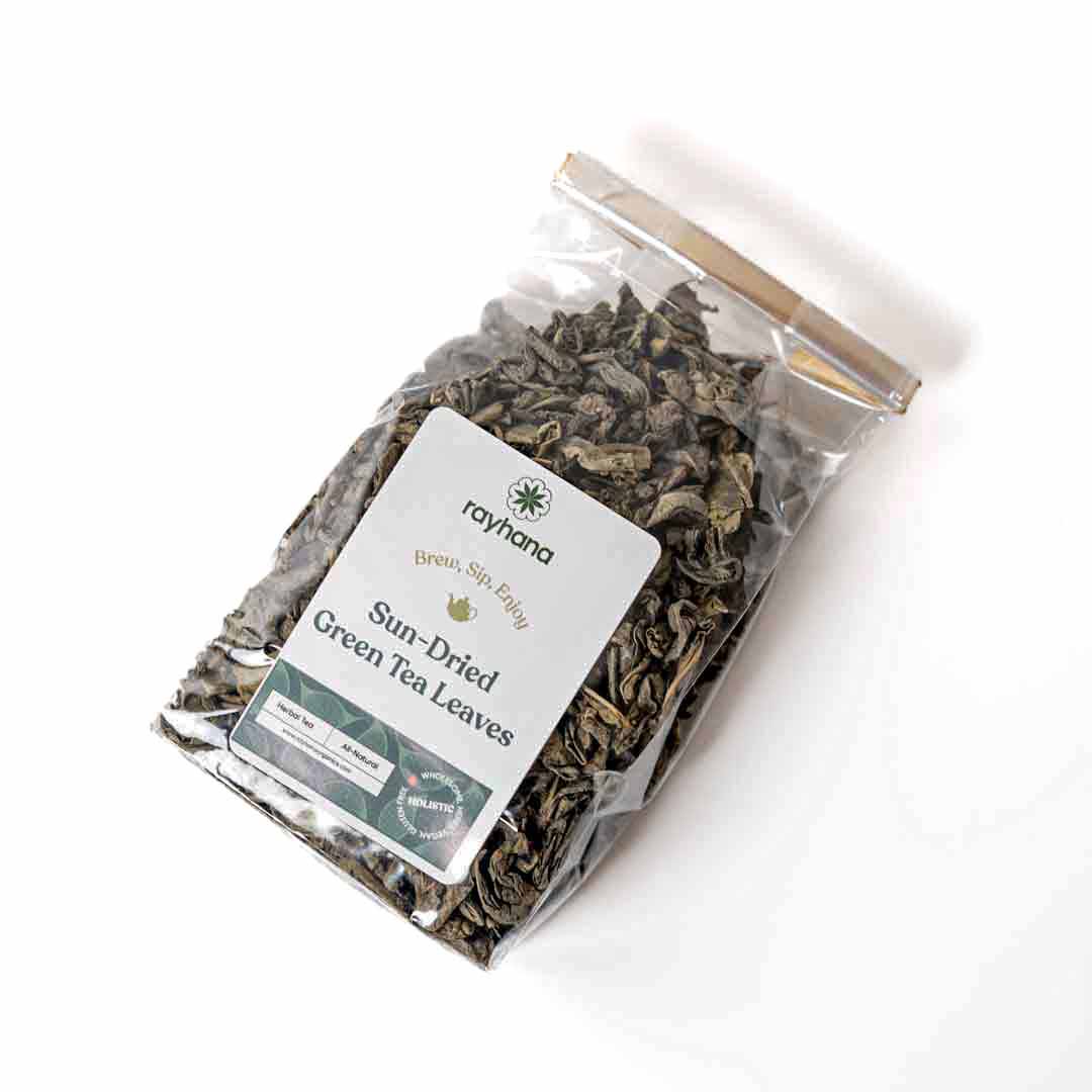 Gunpowder Green Tea – Rayhana Organics – Rolled Whole Leaf