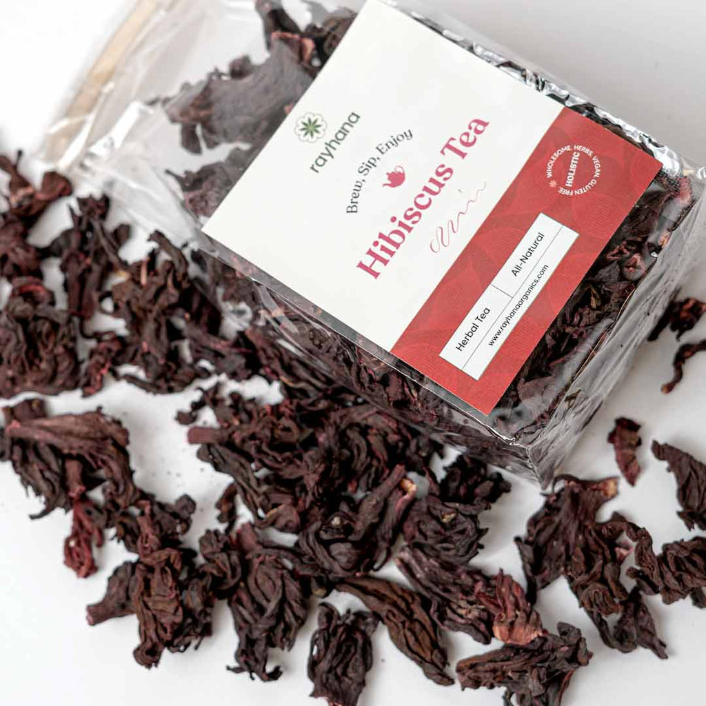 Hibiscus Tea Flowers – Whole Dried Herbal Tea by Rayhana