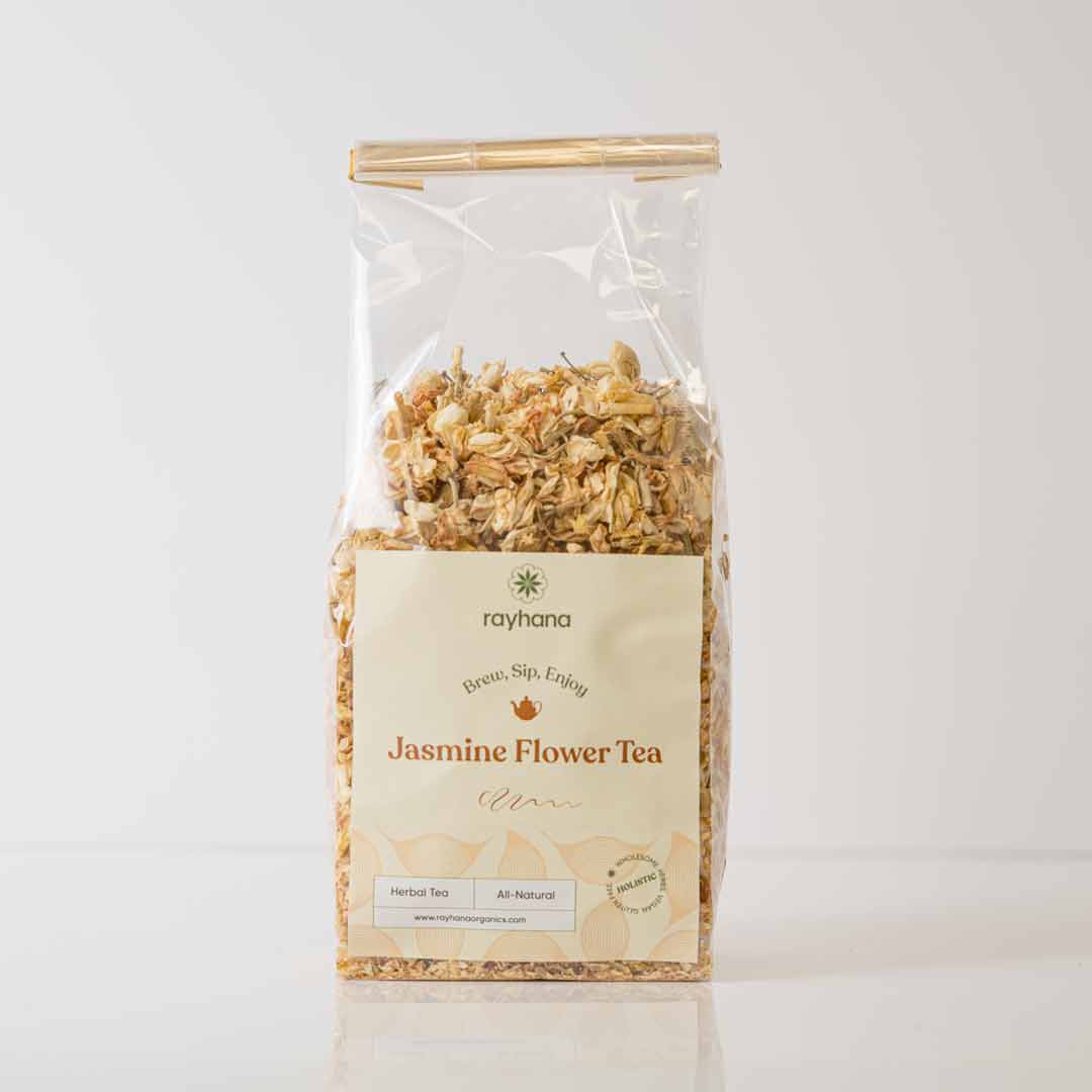 Jasmine Flower Herbal Tea – Rayhana Organics – Whole Dried Blossoms