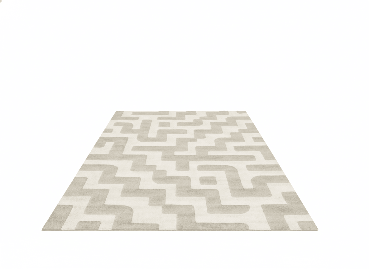 Labyrinth Milk Silk Carpet