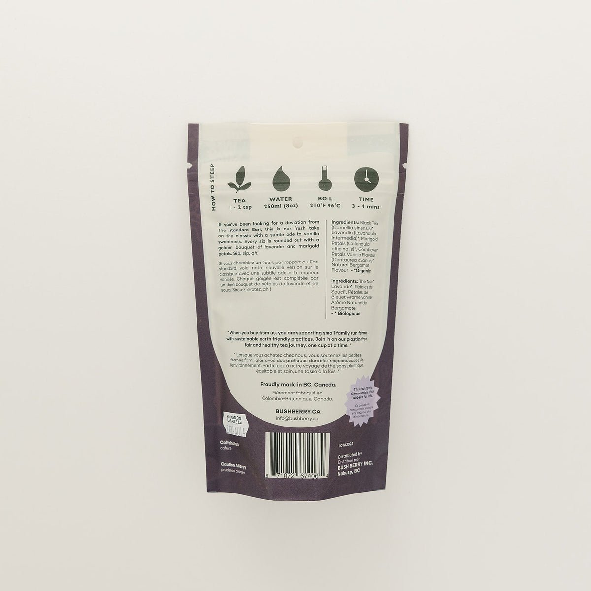 Organic Lavender Earl Tea