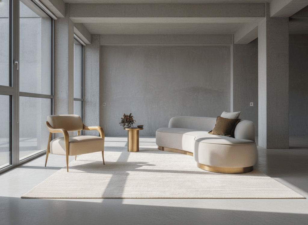 Linear Weave Handcrafted Area Rug