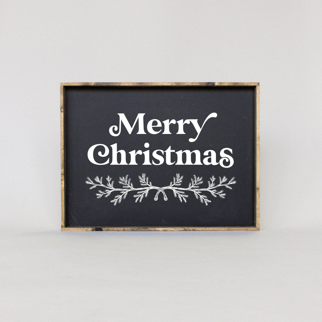 Merry Christmas Large Wood Sign