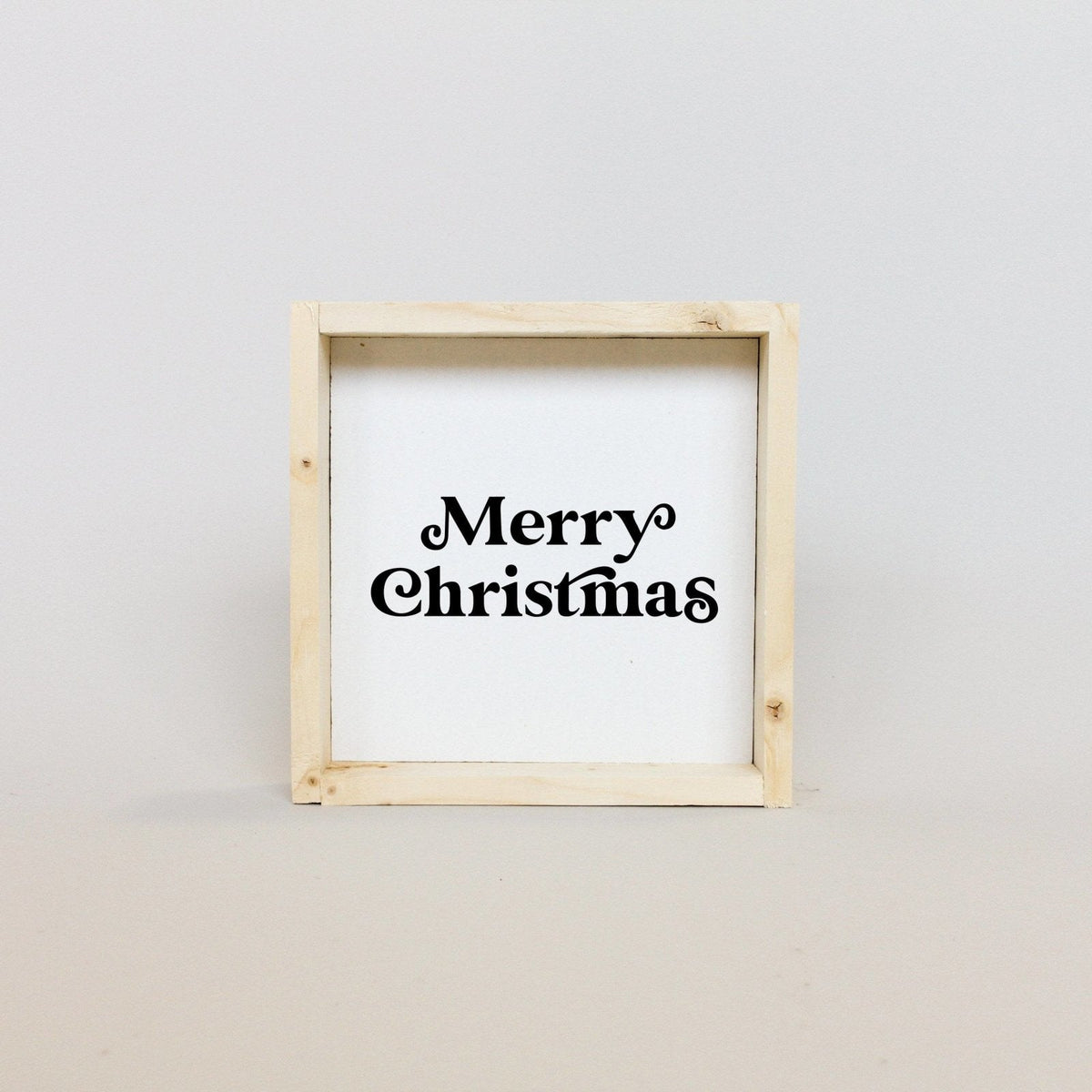 Merry Christmas Mini Wood Sign