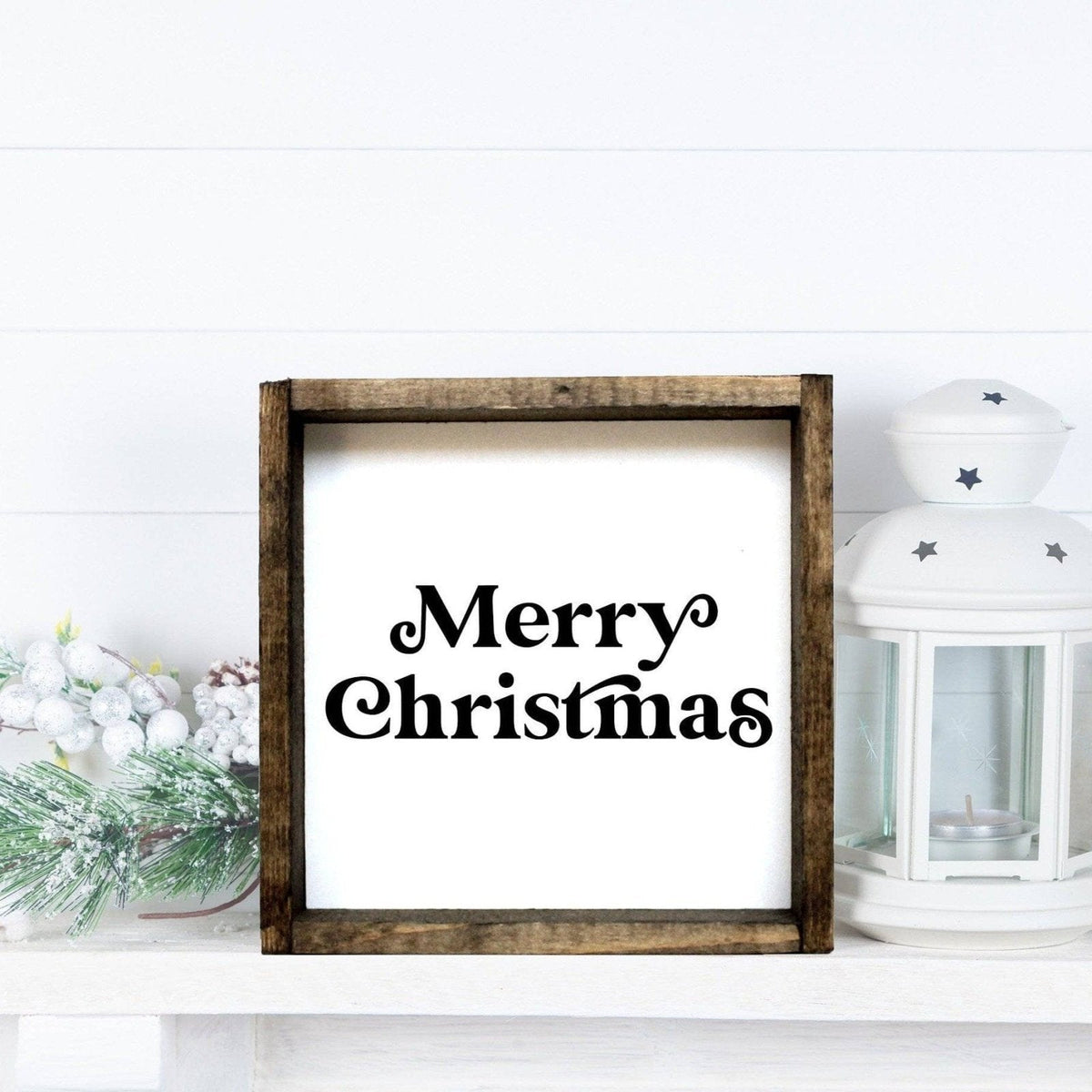 Merry Christmas Mini Wood Sign