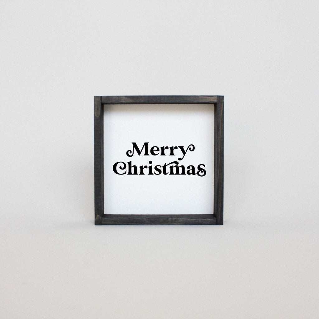 Merry Christmas Mini Wood Sign
