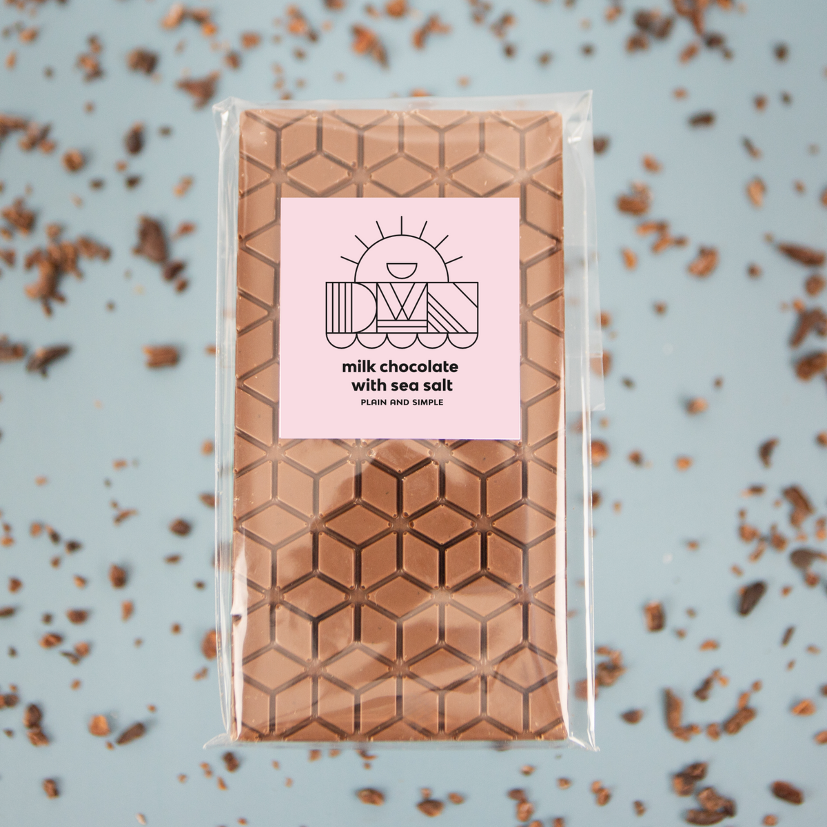 milk chocolate bar with sea salt