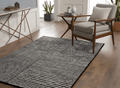 Monochrome Linear Block Rug