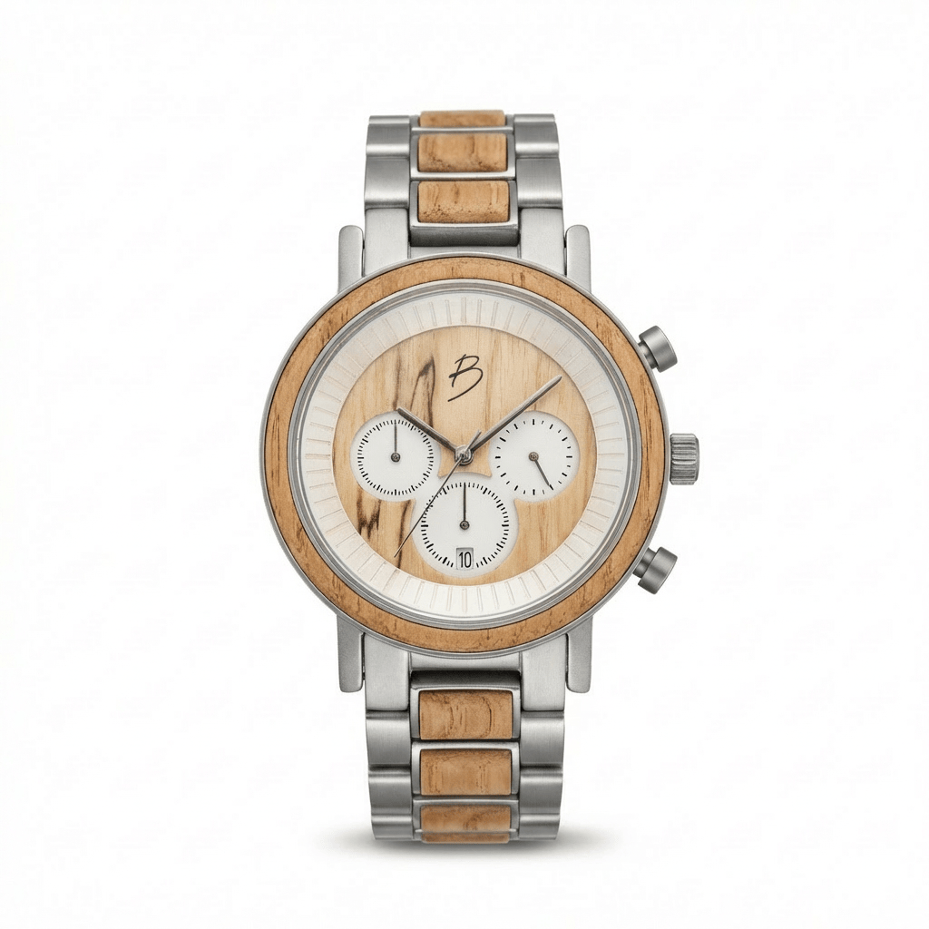 Montre Harrison en bois de baril de whisky