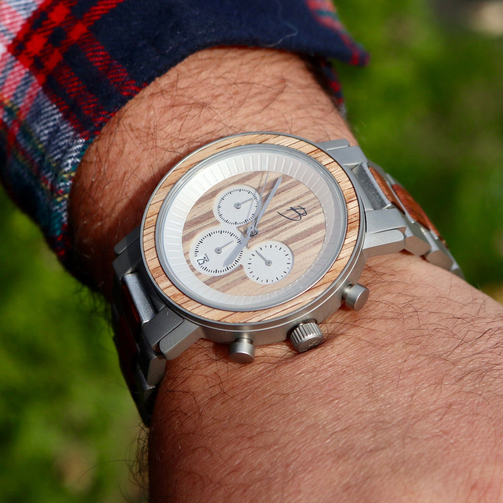 Montre Harrison en bois de baril de whisky