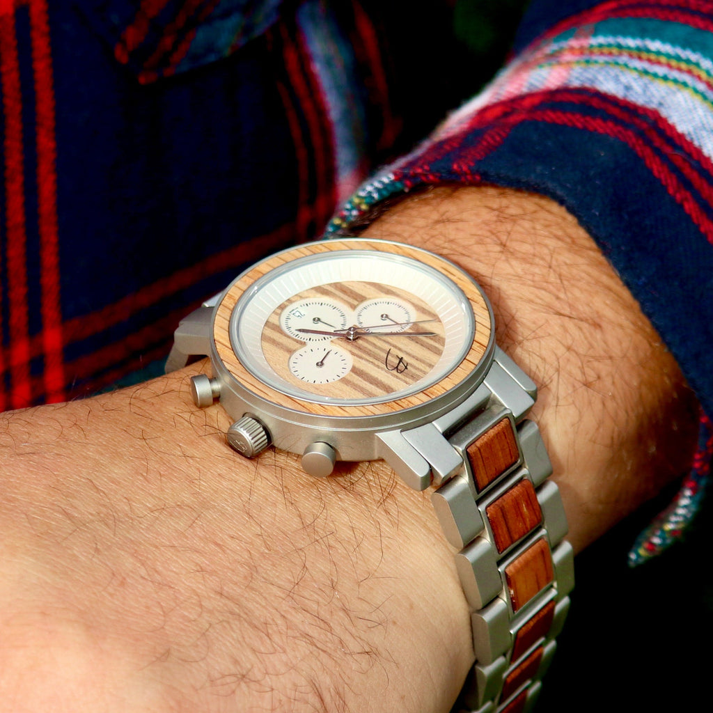 Montre Harrison en bois de baril de whisky