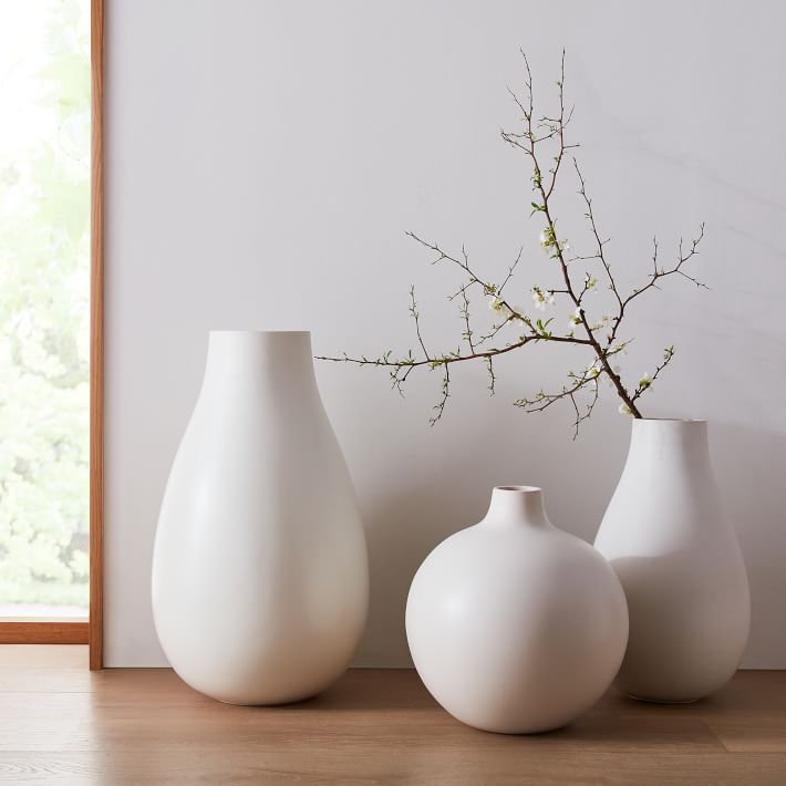 Oversized White Vase Collection