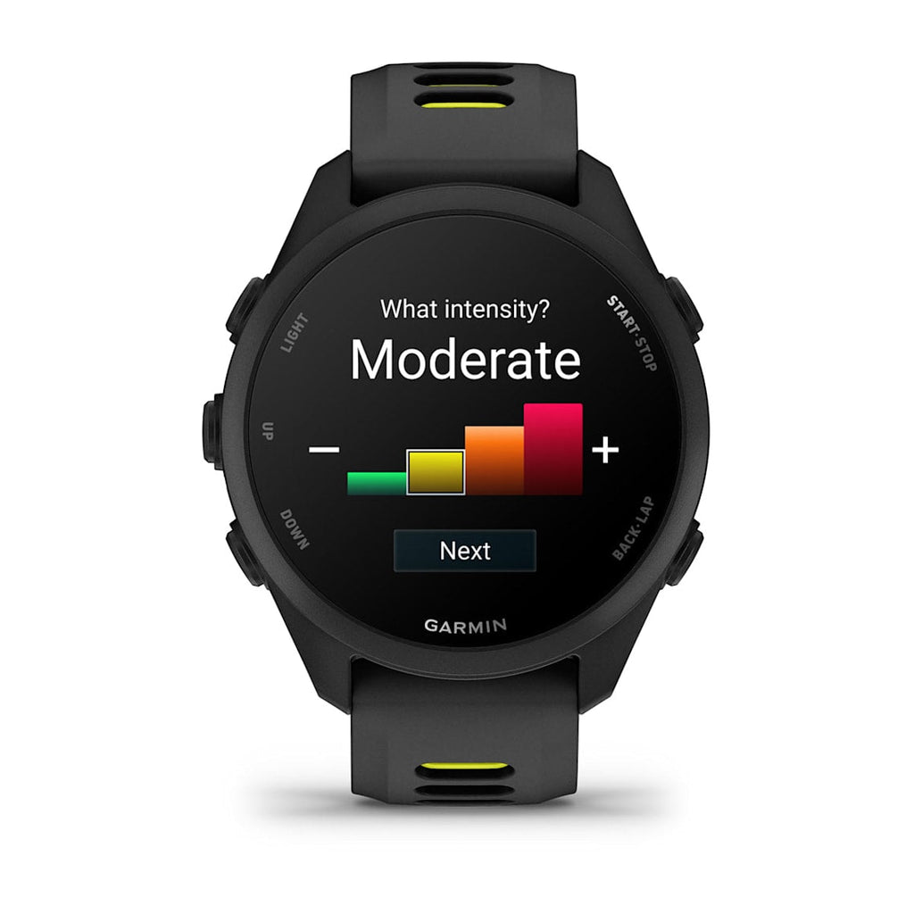 Forerunner® 170 Music Black with Black/Amp Yellow Band