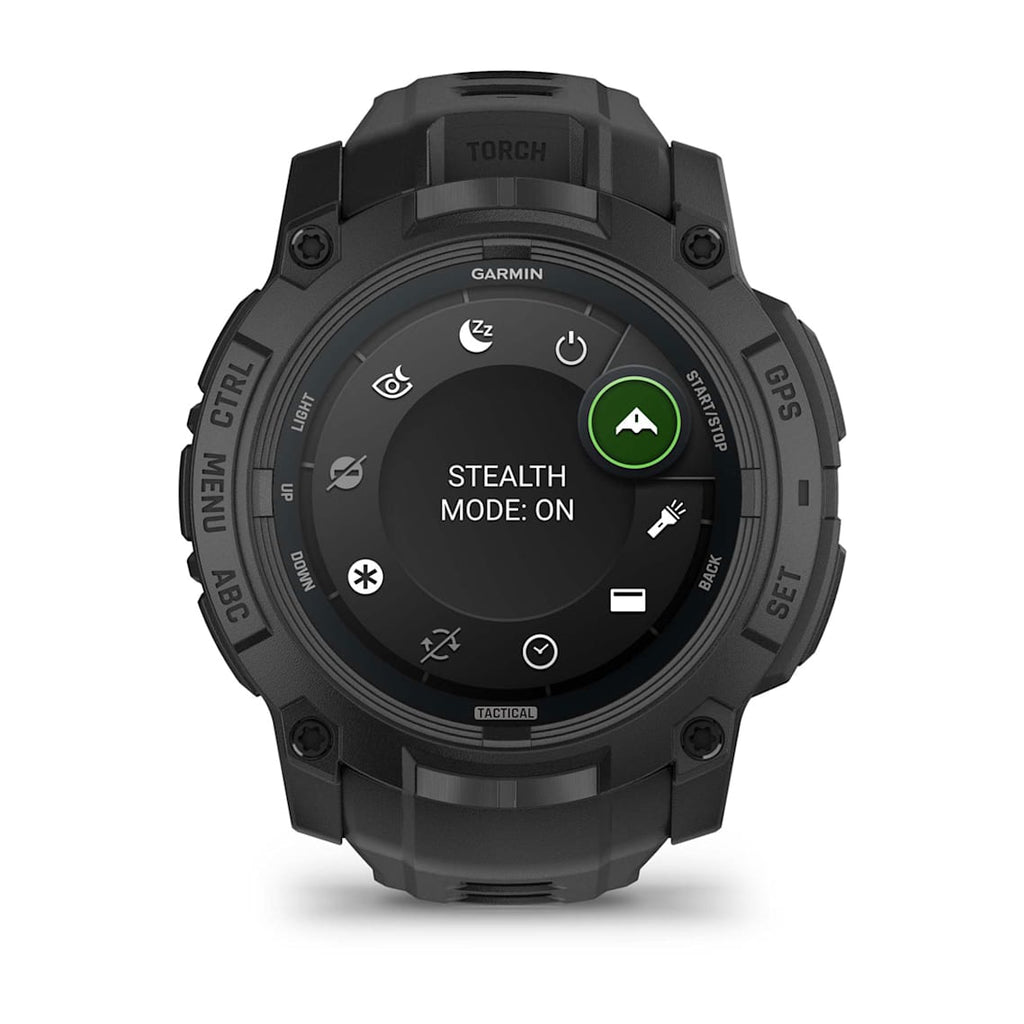 Instinct® 3 – 50 mm, AMOLED, Tactical Edition Black with Black Band