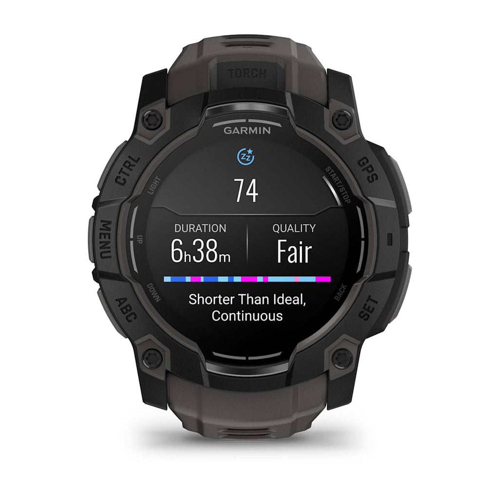 Garmin Instinct 3 – 50 mm, AMOLED Black with Charcoal Band