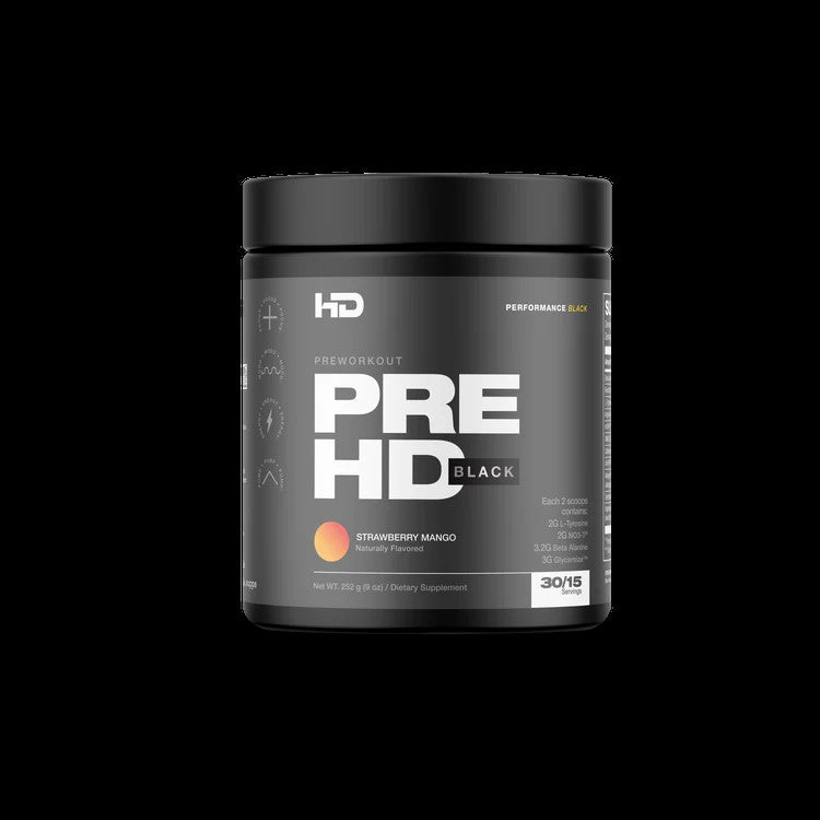 Pre HD Black Preworkout - Strawberry Mango