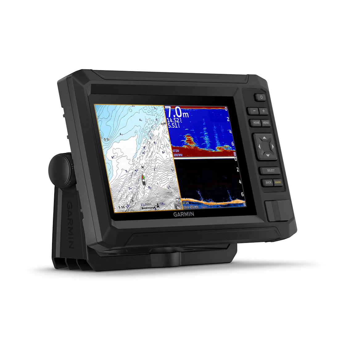 ECHOMAP™ UHD2 7" cv Chartplotters 75cv with GT20-TM Transducer and Garmin Navionics+ Canada & Alaska Mapping