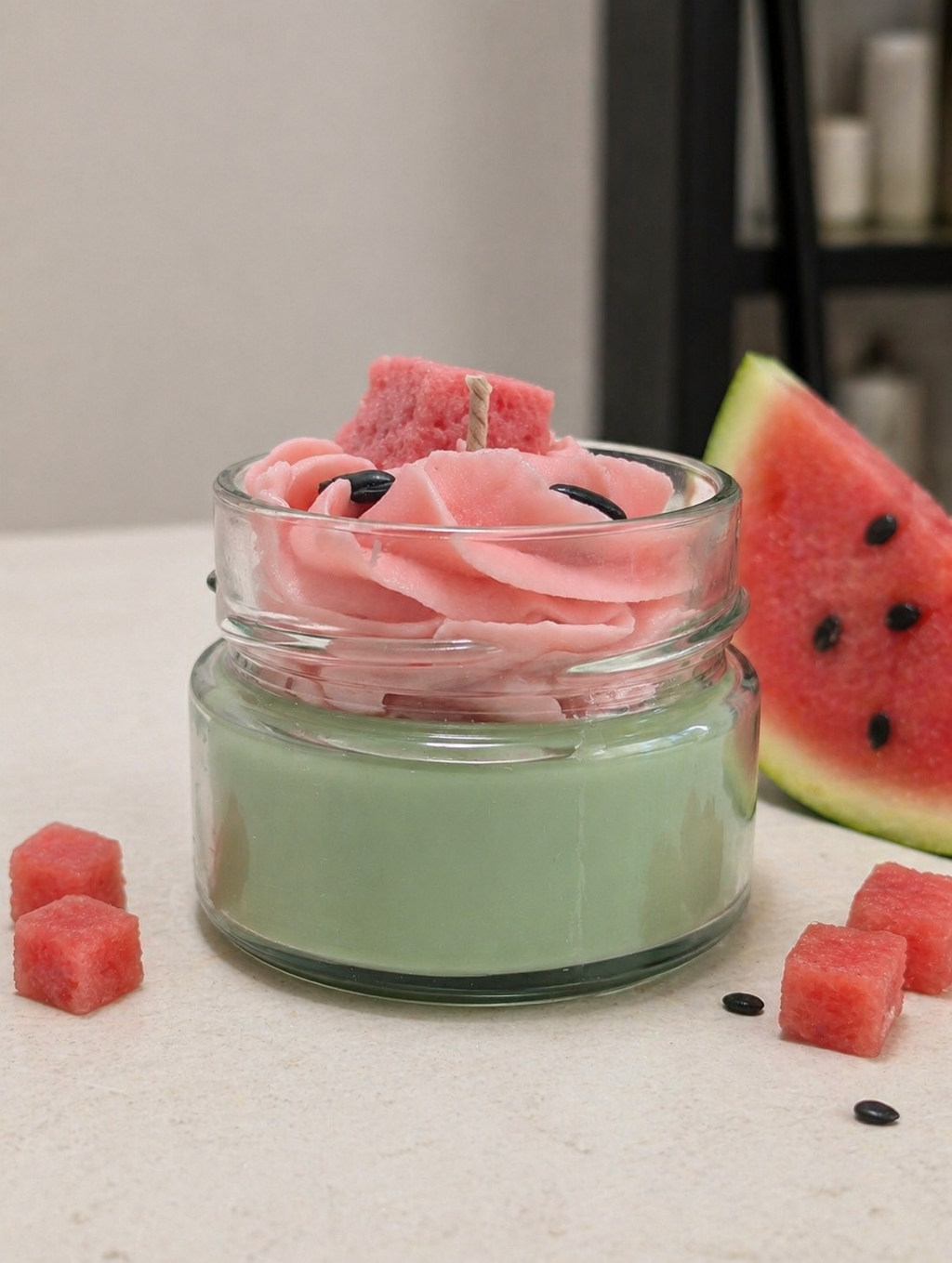 La bougie gourmande mini délice - Melon d'eau