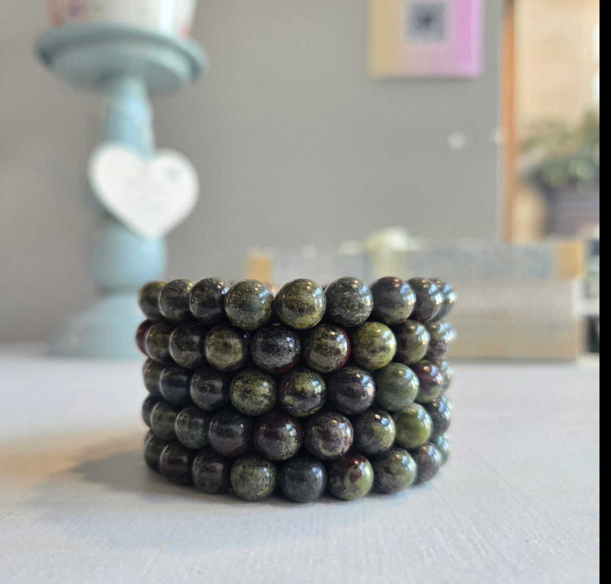 Dragons Blood Jasper Gemstone Bracelet